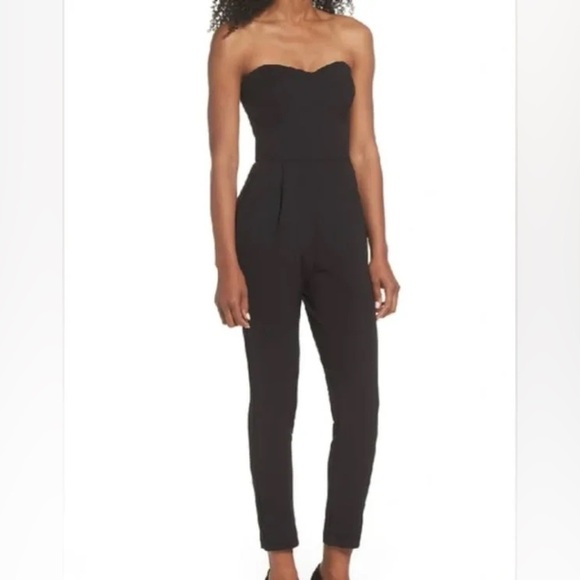 Adelyn Rae Strapless Slim Leg Jumpsuit - Picture 4 of 13